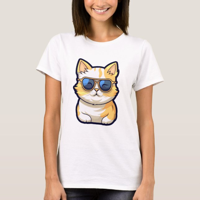 T-shirt Chat réfrigéré (Devant)