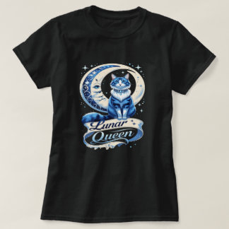T-shirt Chat Reine Lunaire