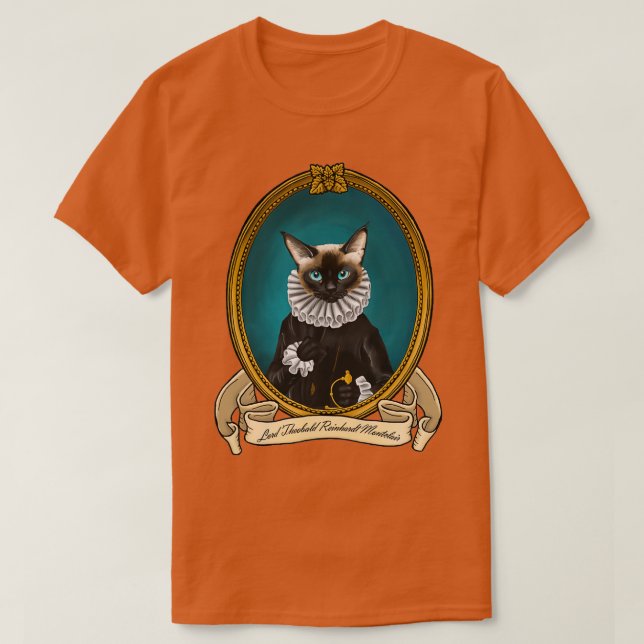 T-shirt Chat Renaissance Lord Theobald Reinhardt Montclair (Design devant)
