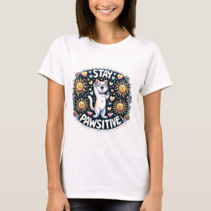 T-shirt Chat Reste Positif