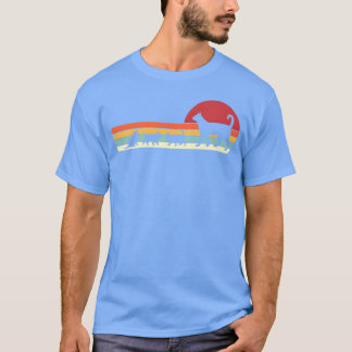 T-shirt Chat Retro Sunset Chats Famille vintage