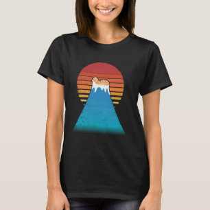 T-shirt Chat Rétro Vintage & Mt. Fuji u2013 Esthétique des