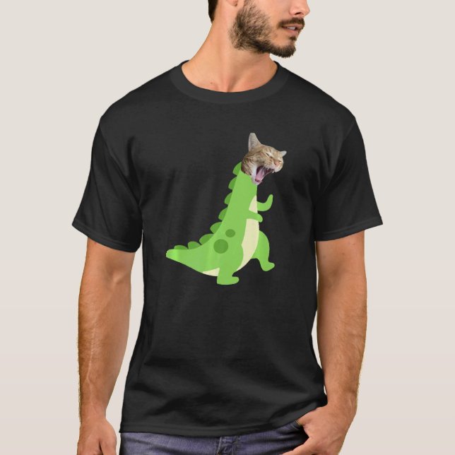 T-shirt Chat Rex Dino  1 (Devant)