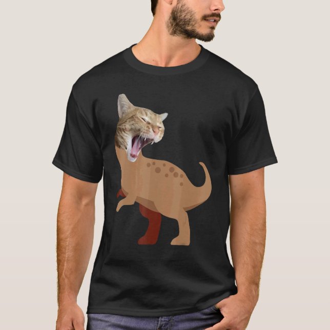 T-shirt Chat Rex Dino 3 (Devant)