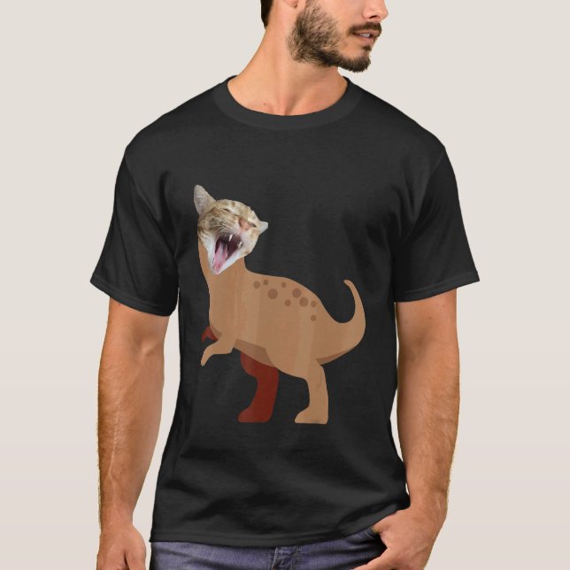T-shirt Chat Rex Dino 5 (Devant)