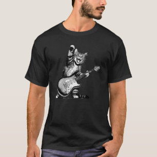T-shirt Chat Rockin' the Guitar Tee, Music Lover Shirt