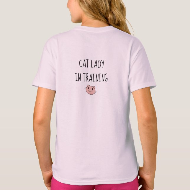 T-shirt Chat rose (Dos)