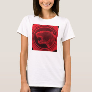 T-shirt Chat rouge