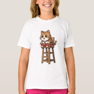 T-shirt Chat roux garde-côte pour enfants