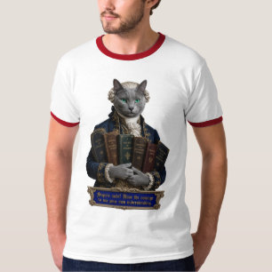 T-shirt Chat Russian Blue Emmanuel Kant