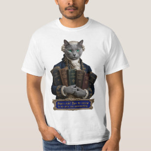 T-shirt Chat Russian Blue Emmanuel Kant