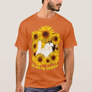 T-shirt Chat s, Chat Sunflower T, Chat Sunshine - 1 