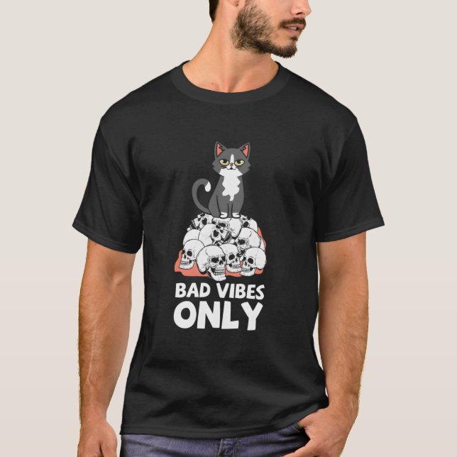 T-shirt Chat S Seulement Mauvais (Devant)