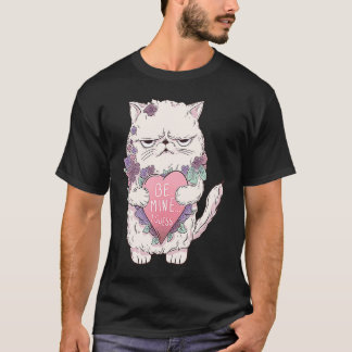 T-shirt Chat Saint-Valentin Enfants À Moi rose Chat