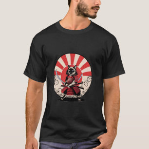T-shirt Chat Samouraï Rétro