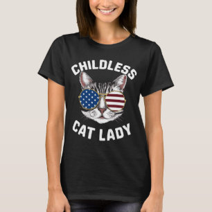 T-shirt Chat sans enfant Lady Kamala Harris 2024
