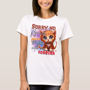 T-shirt Chat sarcastique amusant coincé art des mots
