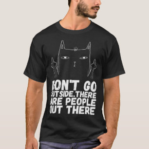T-shirt Chat sarcastique Chat humour noir Humour félin 1