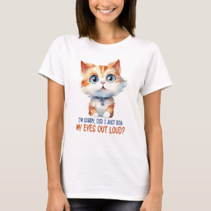 T-shirt Chat Sarcastique Et Cute (2)