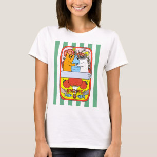 T-shirt Chat Sardine Rétro