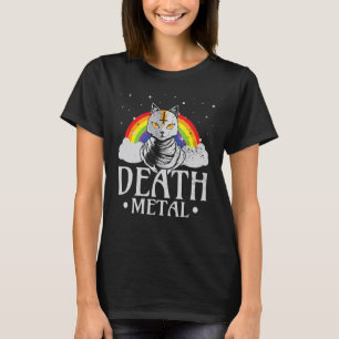 T-shirt Chat Satan Rock Goth Pour Concerts Festivals Death