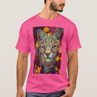 T-shirt Chat sauvage