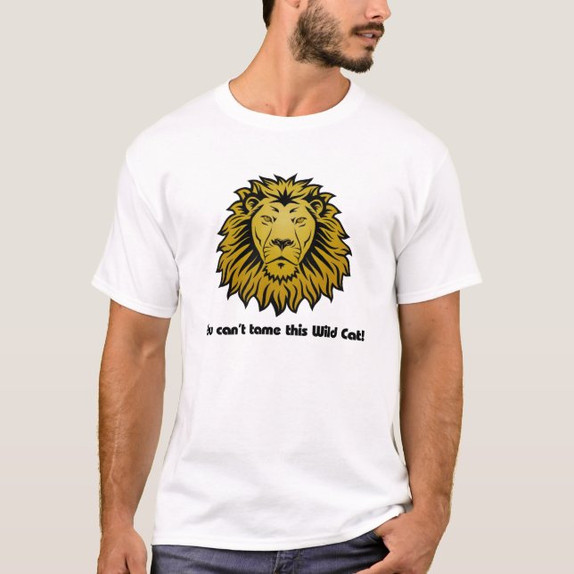 T-shirt Chat sauvage de lion (Devant)