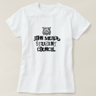T-shirt Chat sauvage, le Conseil d'étudiant de John Muir