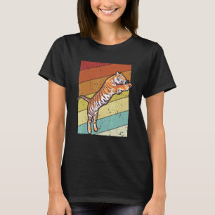 T-shirt Chat sauvage rétro, chat prédateur, tigre roi, Sib