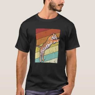 T-shirt Chat sauvage rétro prédateur roi du chat tigre Sib