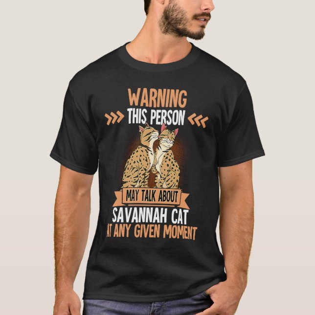T-shirt Chat Savannah  7 (Devant)