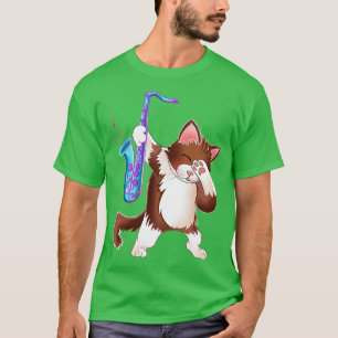 T-shirt Chat saxophone
