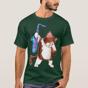 T-shirt Chat saxophone