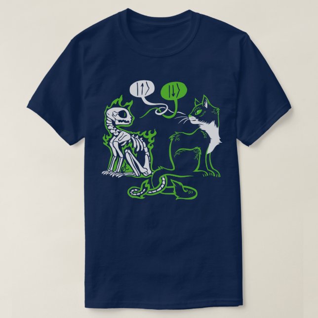 T-shirt Chat Schrodingers (2) (Design devant)