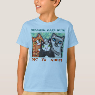 T-shirt Chat secouru / Abri