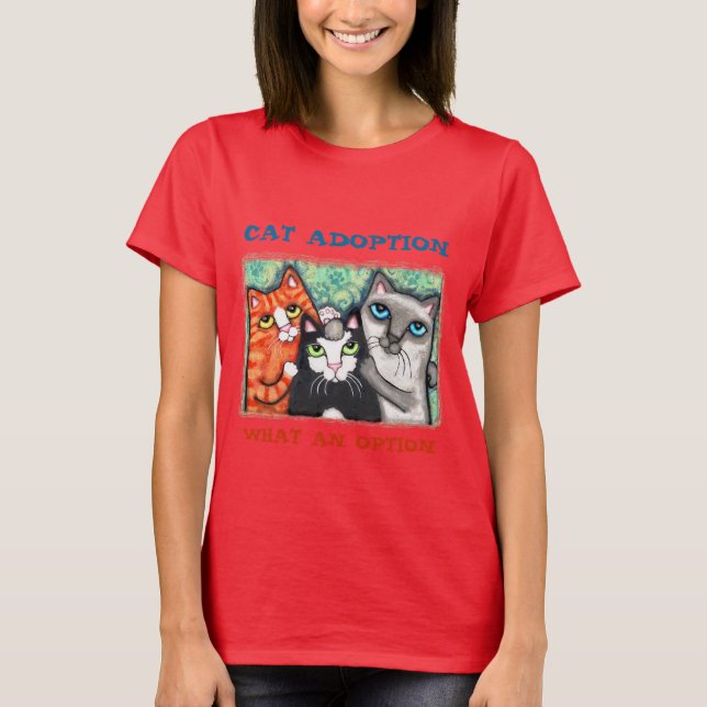 T-shirt Chat secouru / Abri (Devant)