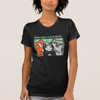T-shirt Chat secouru/abri