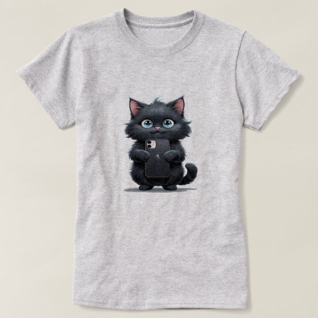 T-shirt Chat Selfie (Design devant)