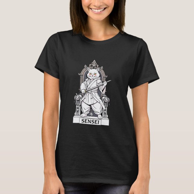 T-shirt Chat Sensei (Devant)