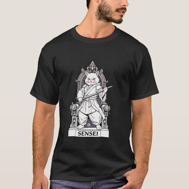 T-shirt Chat Sensei (Devant)
