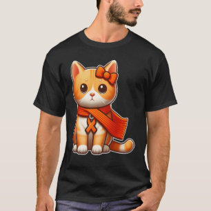 T-shirt Chat sensible à la leucémie pour femmes hommes tou