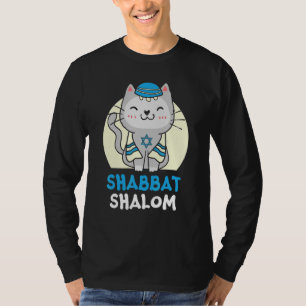 T-shirt Chat Shabbat Shalom Jour saint judaïsme Yom Kipp
