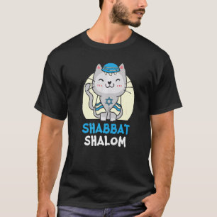 T-shirt Chat Shabbat Shalom Jour saint judaïsme Yom Kippur