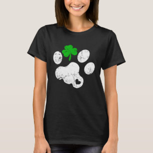 T-shirt Chat Shamrock Rétro Irlande Fête de la Saint-Patr