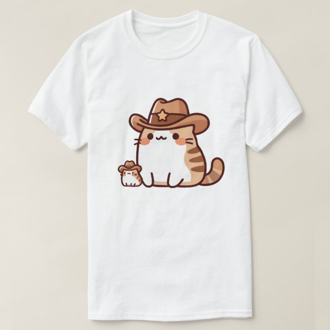 T-shirt Chat Shérif (Design devant)