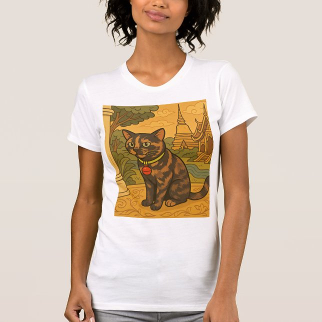 T-shirt Chat-shirt de chats de Siam pour femmes (Devant)