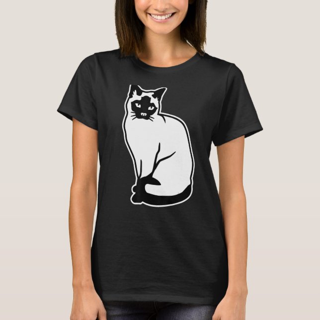 T-shirt Chat siamois (Devant)