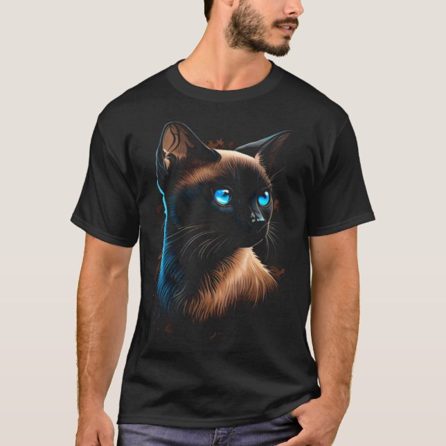 T-shirt Chat siamois  1 (Devant)