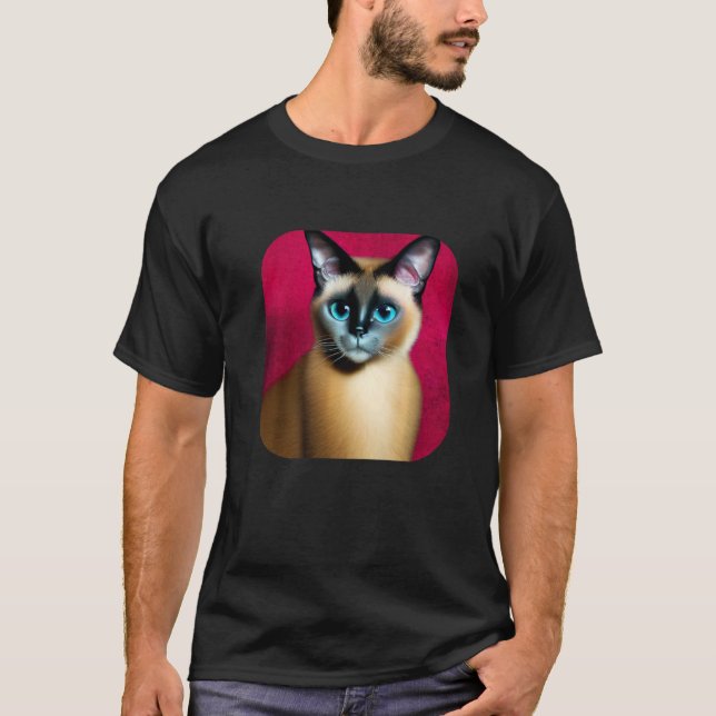 T-shirt chat siamois 1 (Devant)