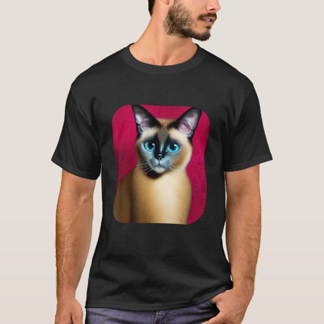 T-shirt chat siamois 1 (Devant)